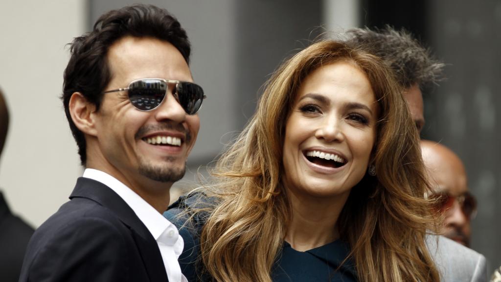 Marc Anthony con Jennifer López en una imagen de archivo