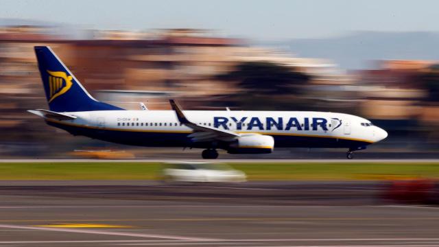 Un avión de Ryanair.
