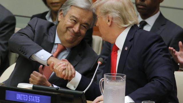 Trump y Guterres este lunes en Nueva York