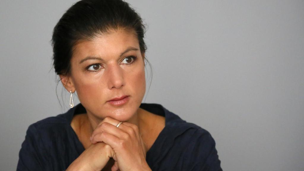 Sahra Wagenknecht, vicepresidenta del partido Die Linke, durante una entrevista en Berlín.