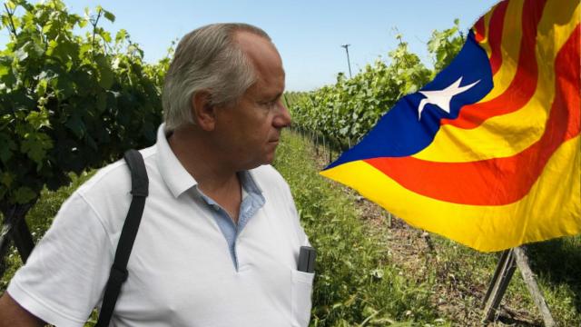 Antón Raventós y los viñedos de la finca Raimat donde se crió.