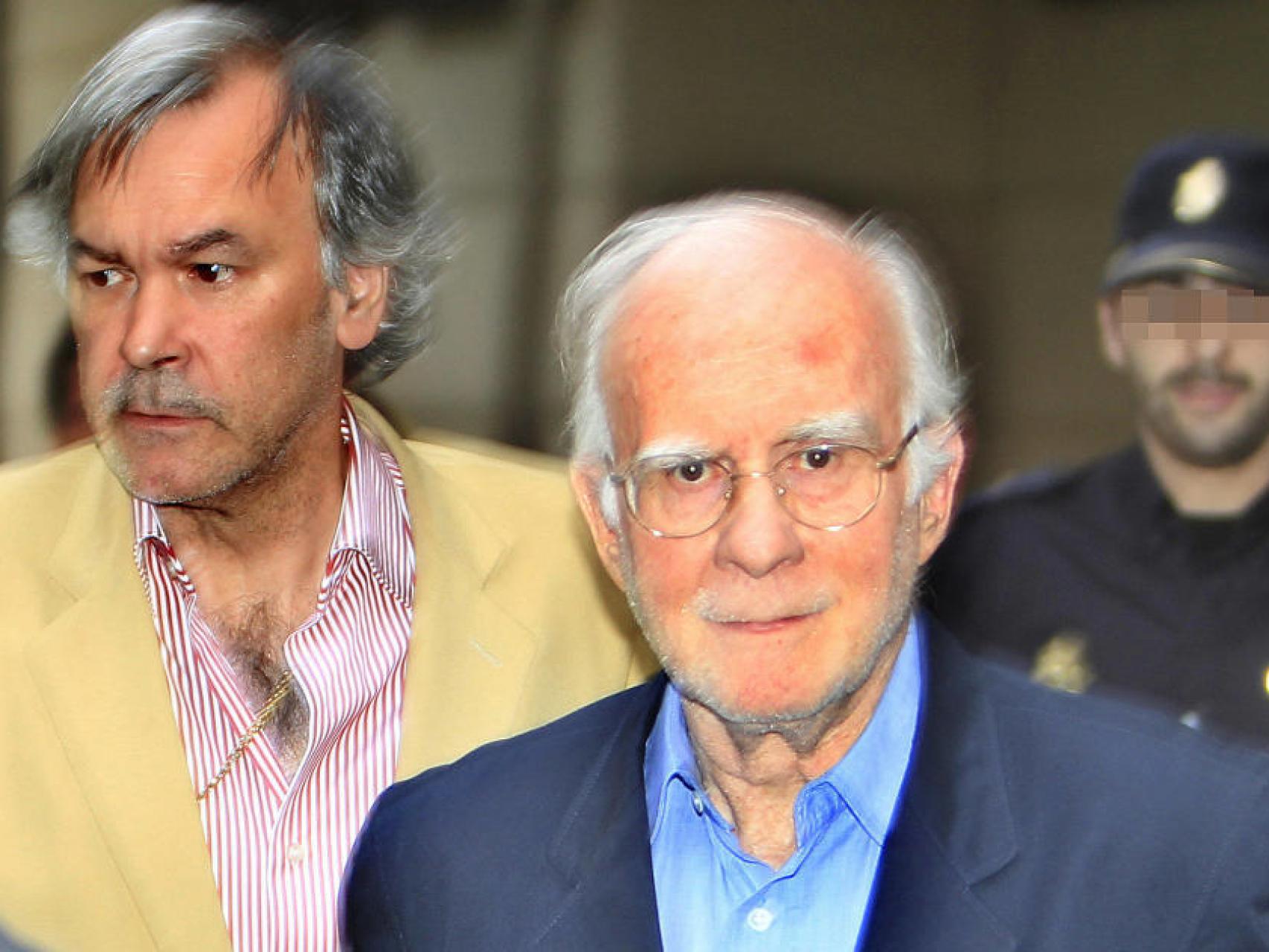 Teddy Bautista al salir de la Audiencia Nacional, tras ser arrestado en la operación Saga.