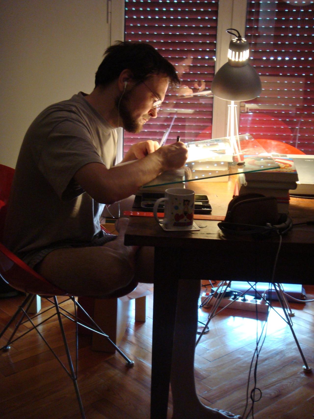 Mauro Entrialgo en su estudio. Adriana Herreros.