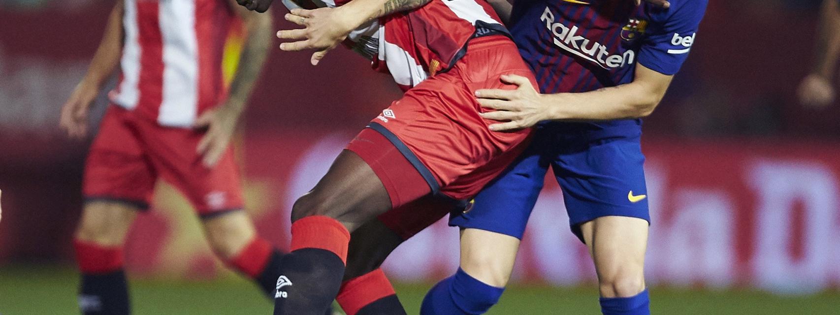 Rakitic en el Girona - Barcelona.