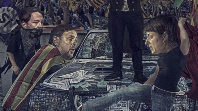 Puigdemont. Ilustración: Javier Muñoz