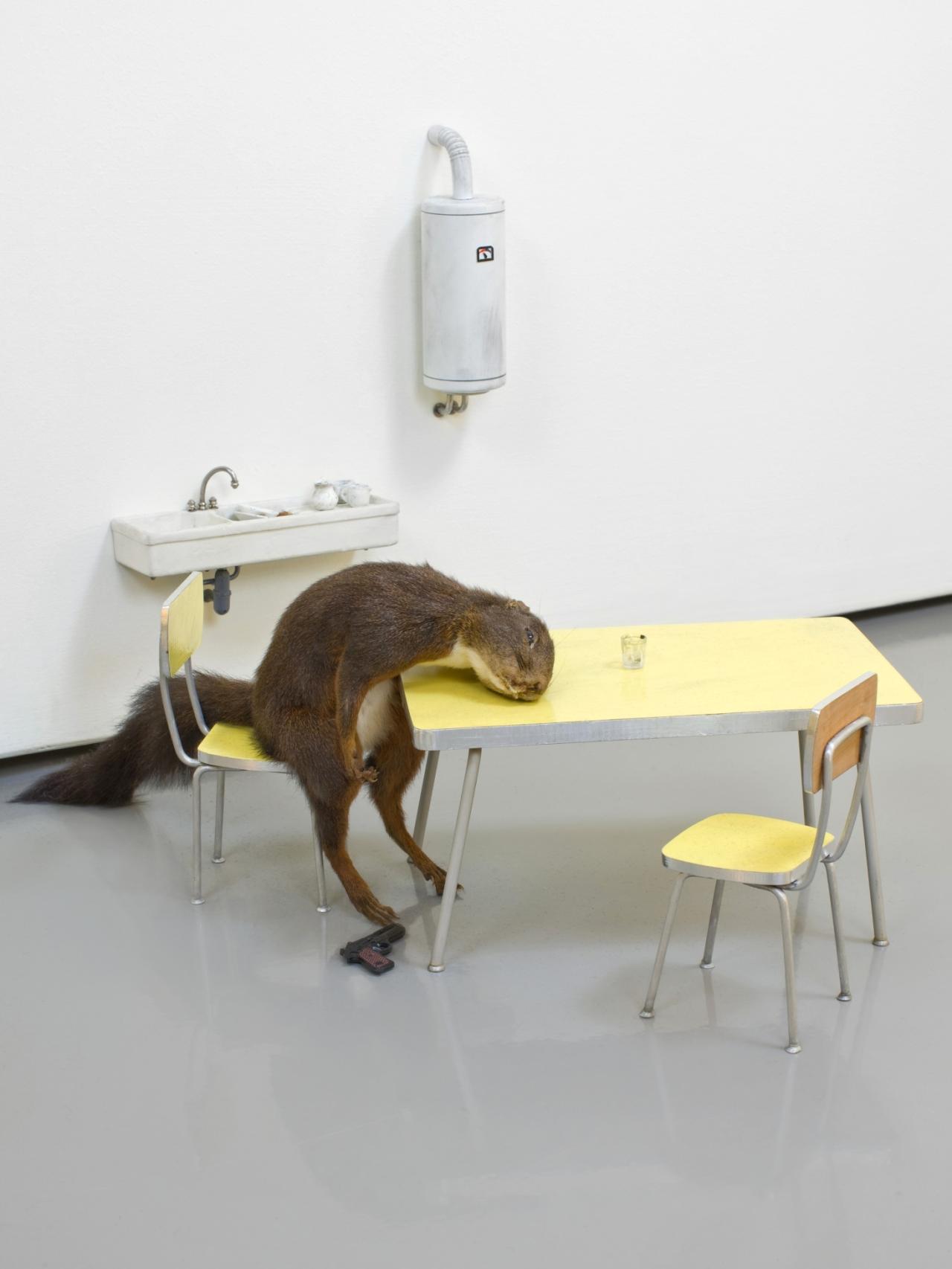 Bidibidobidiboo (1996), de Maurizio Cattelan, será la obra icono elegida para el museo.