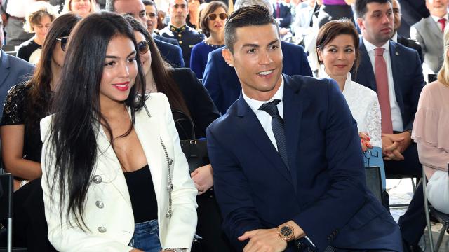 Georgina Rodríguez y Cristiano Ronaldo.