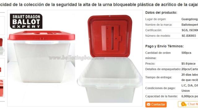 Urnas chinas a 3 euros para un referéndum ilegal