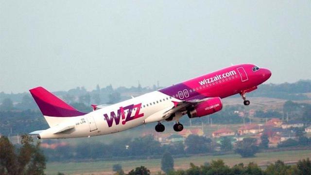 Avión de la línea aérea húngara Wizz Air.