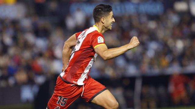Juanpe celebrando el gol decisivo contra el Celta.