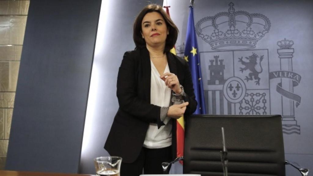 La vicepresidenta del Gobierno, Soraya Sáenz de Santamaría, en una imagen de archivo.