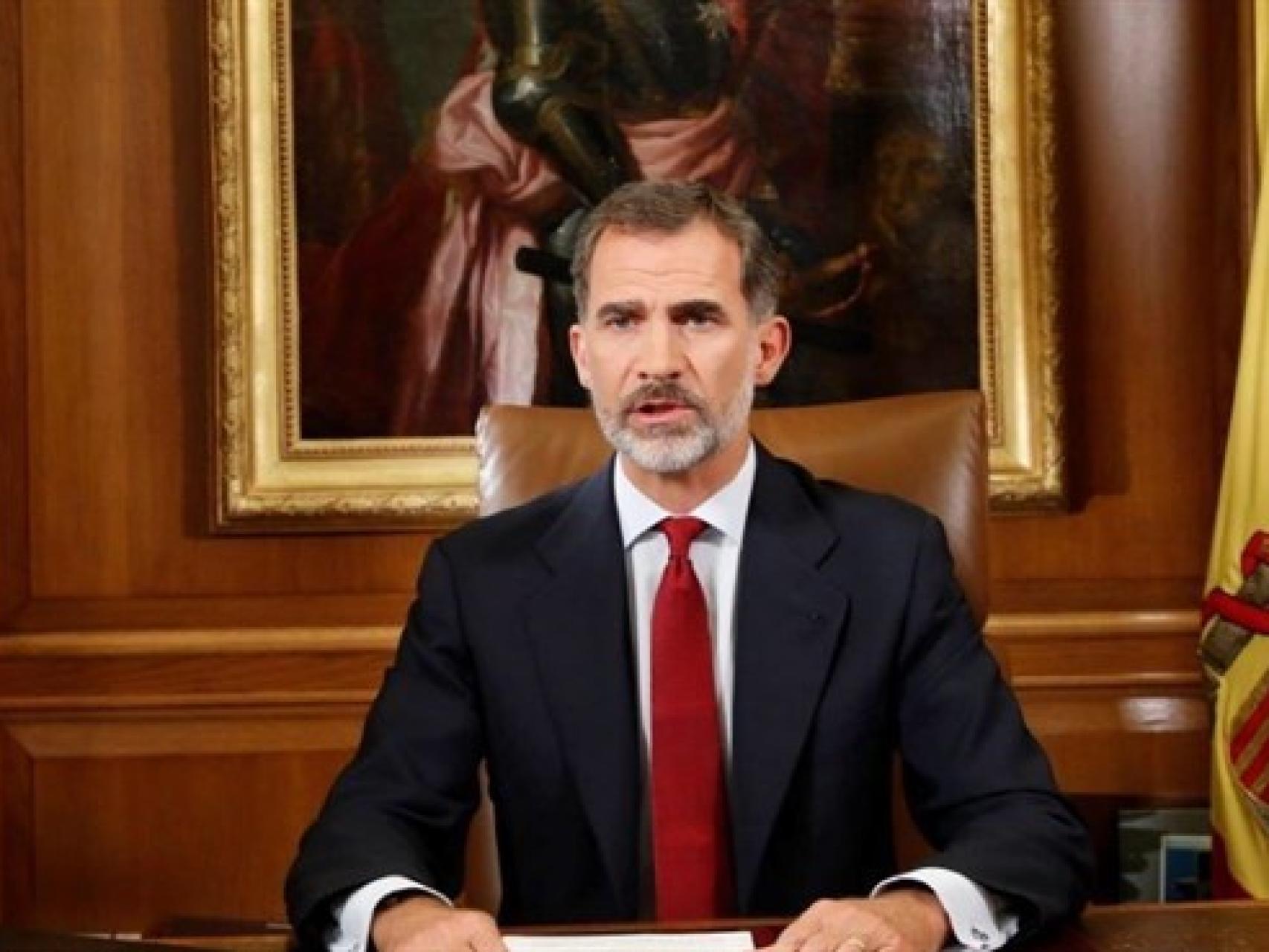 El Rey, en su mensaje sobre Cataluña del pasado 3 de octubre.