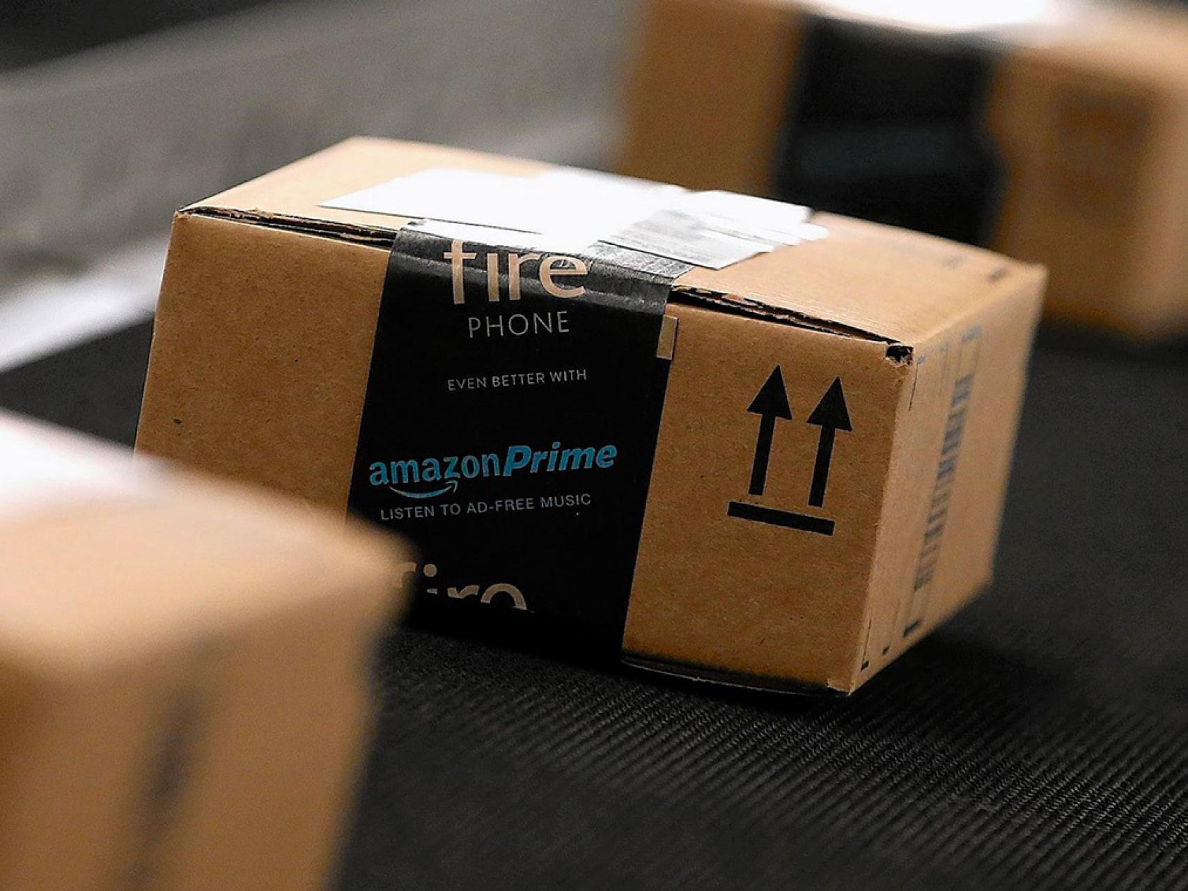 Pedidos de Amazon preparados para enviar.