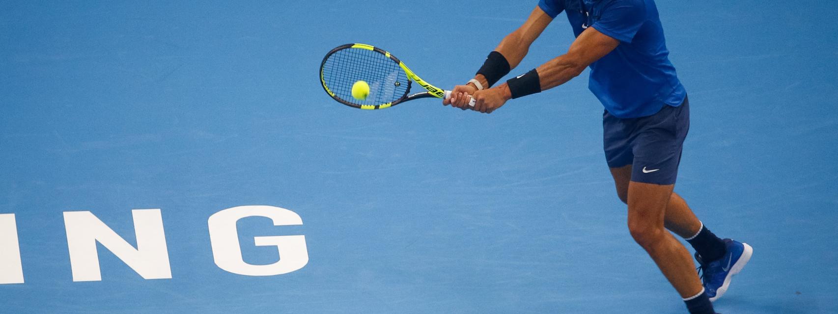 Rafa Nadal, durante un partido del torneo de Pekín.