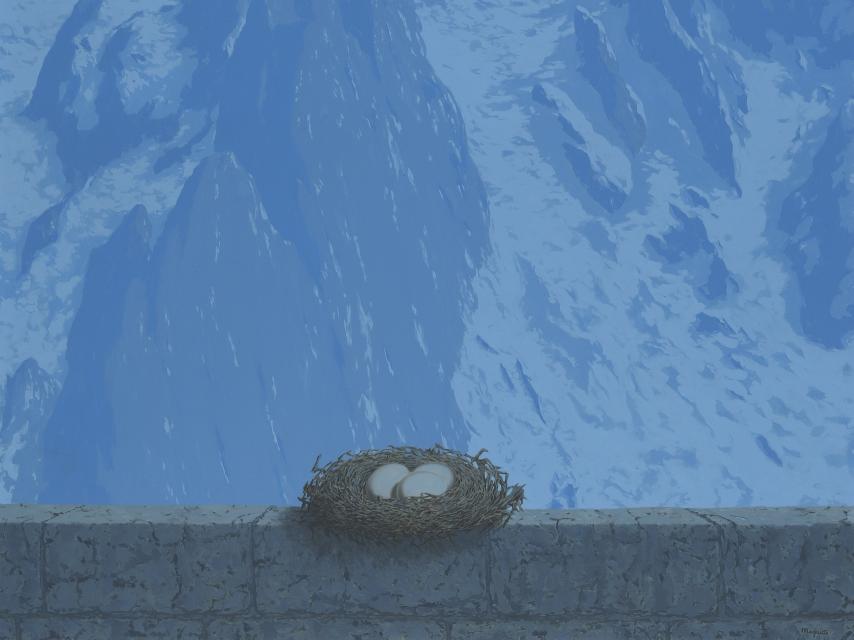 Le domaine d’Arnheim, René Magritte (1962)  J. Geleyns / Ro scan / Ch. Herscovici, avec son aimable autorisation c/o SABAM Belgium)