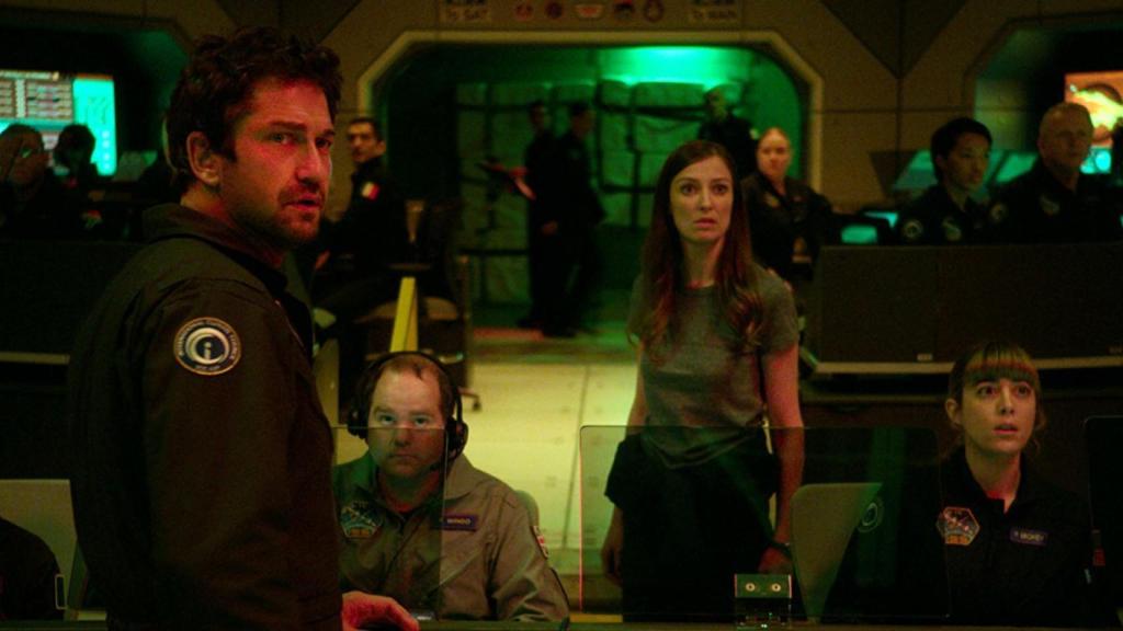 Gerard Butler en un fotograma de Geostorm.
