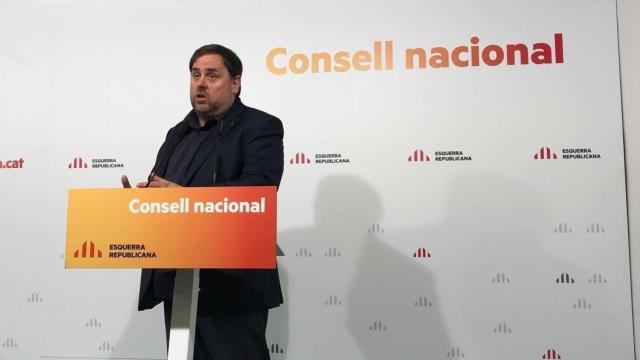 Junqueras interviene en el congreso nacional de ERC