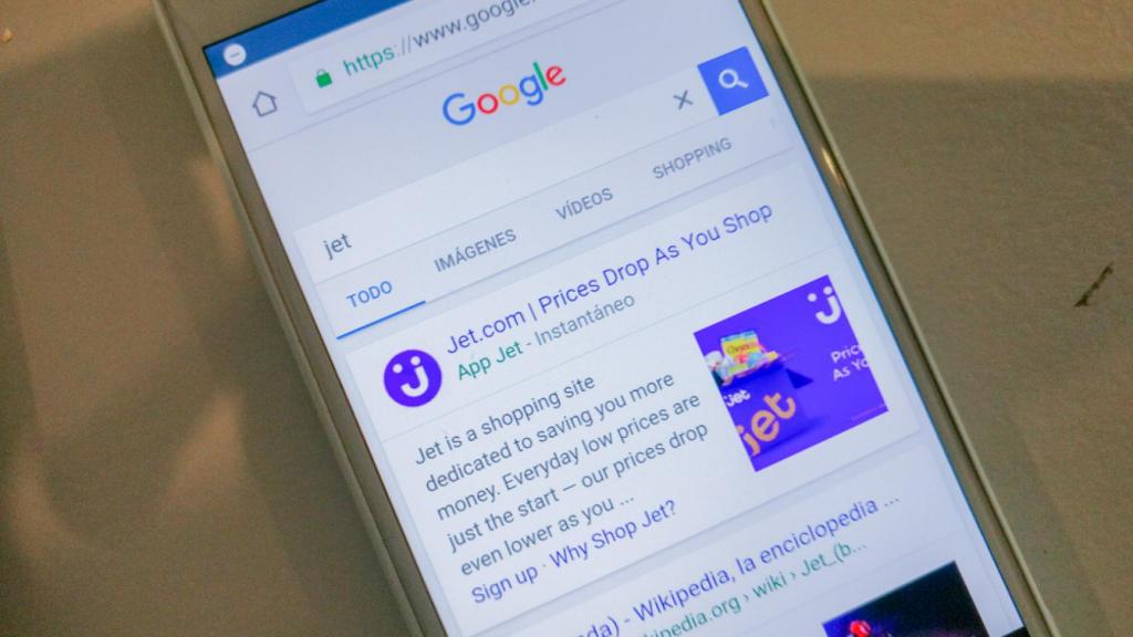 Las apps instantáneas aparecían en la búsqueda de Google