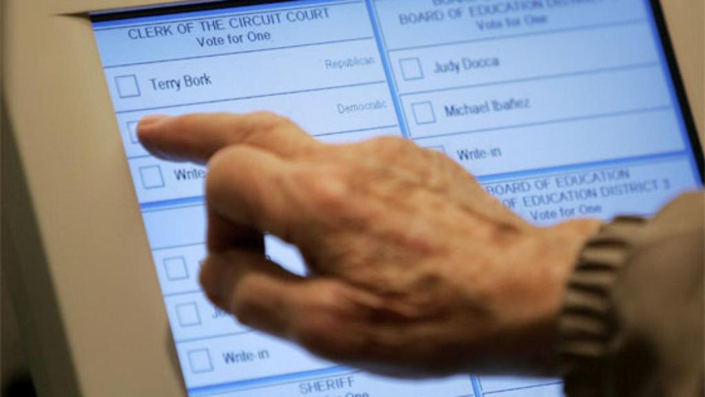 Voto electrónico presencial en EEUU