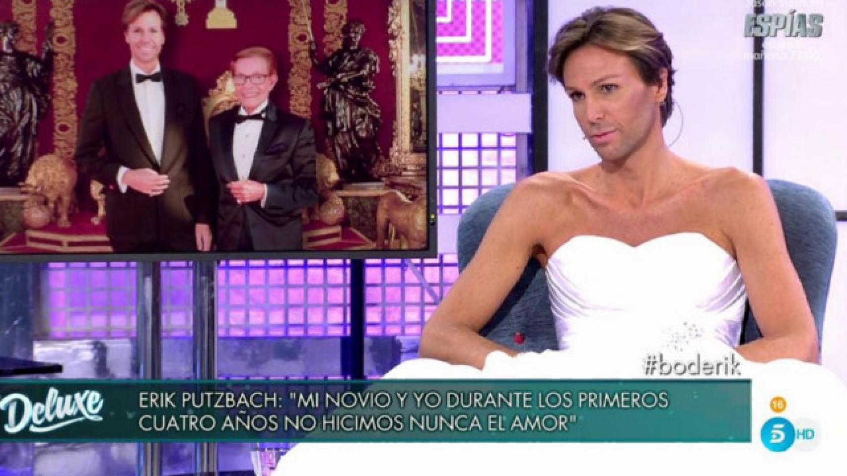 Erik Putzbach se viste de novia para contar que se casa con un hombre de 85