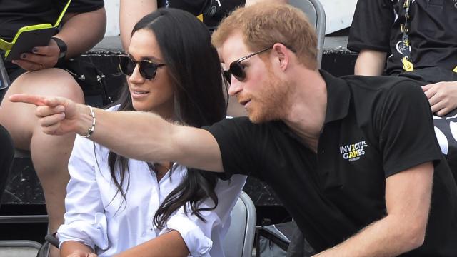 Harry de Inglaterra y Meghan Markle, en los juegos Invictus de Toronto.
