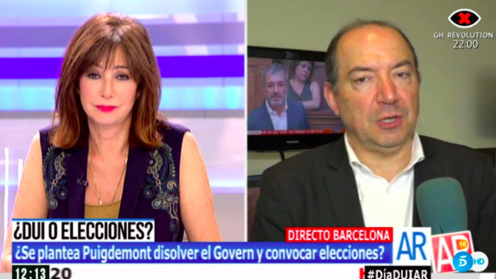 Entrevista interruptus de Ana Rosa al director de TV3 tras su encontronazo