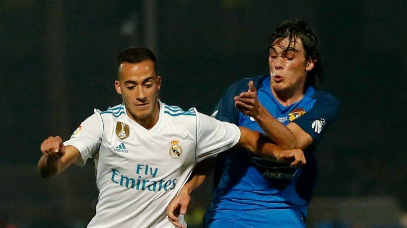 Lucas Vázquez, en el Real Madrid-Fuenlabrada