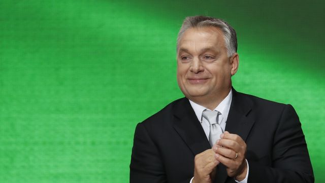Orbán en el aniversario del levantamiento húngaro de 1956.