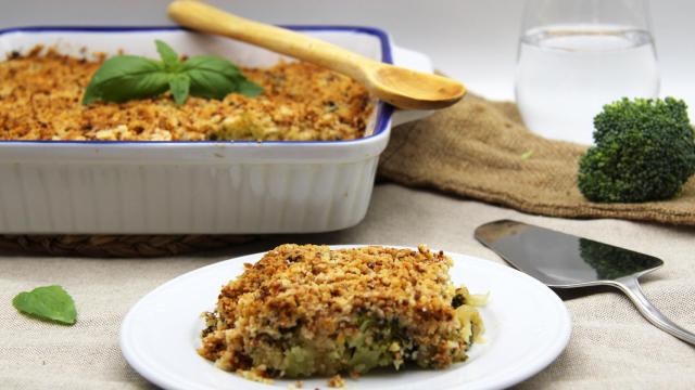 CRUMBLE DE BRÓCOLI Y ALMENDRAS Portada