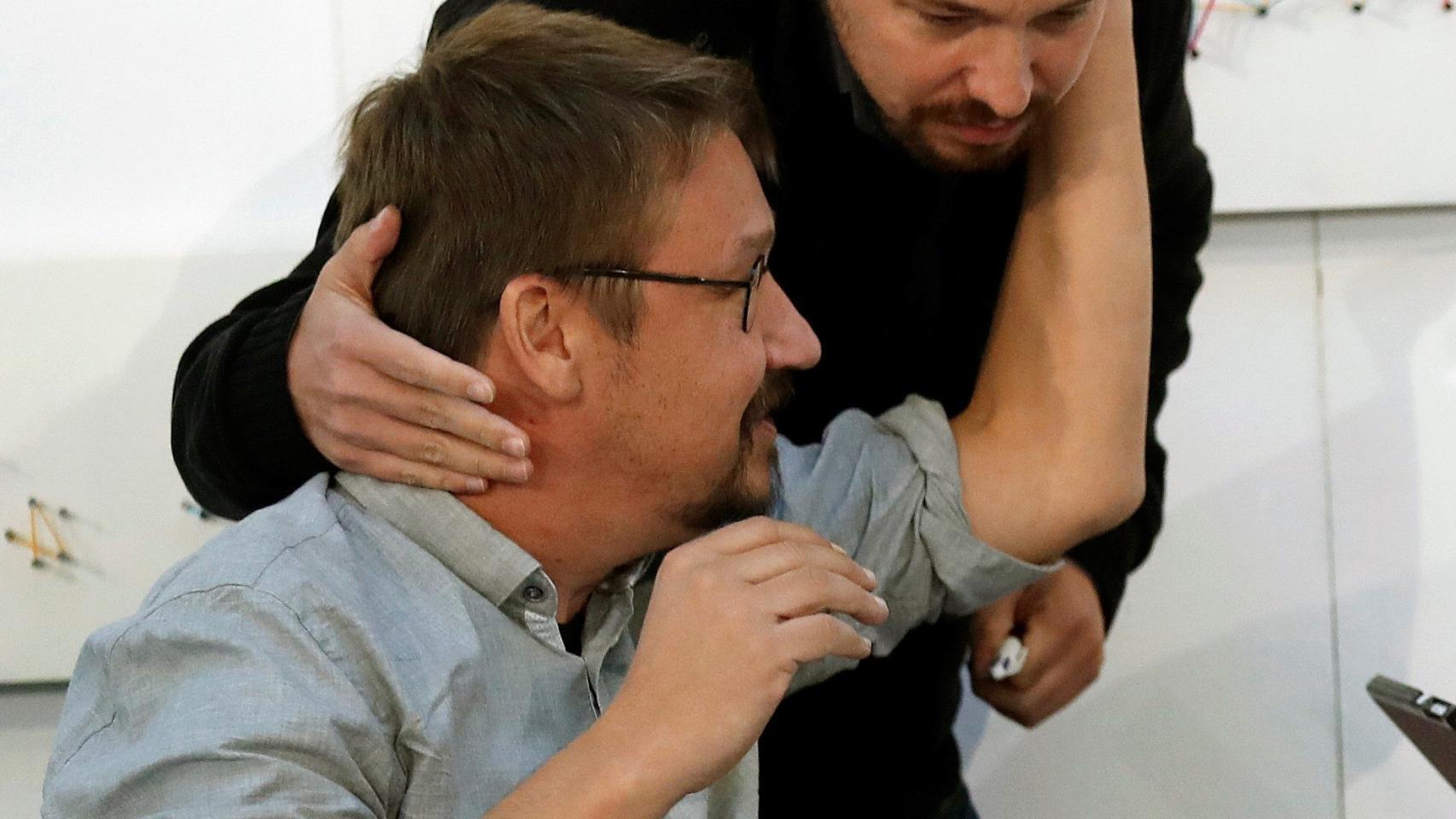 Iglesias y Domènech en una reunión reciente.