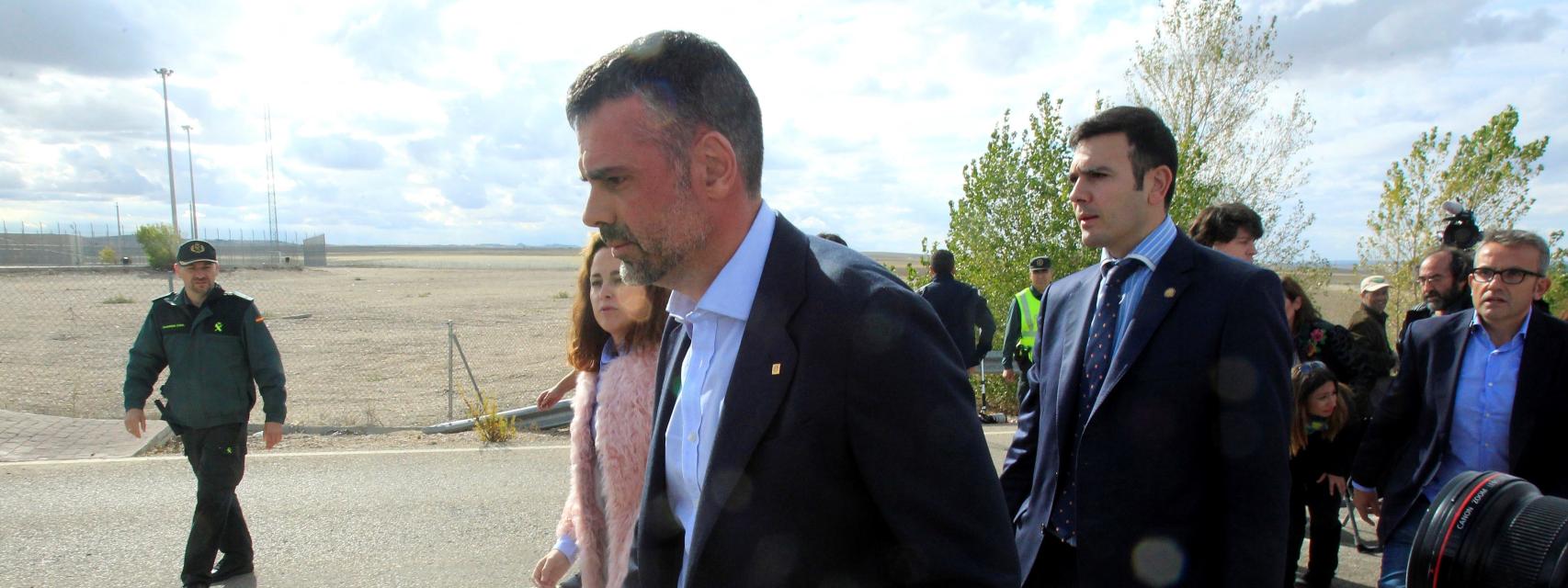 Santi Vila a su salida del centro penitenciario