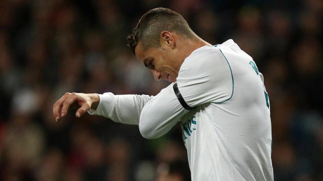 Cristiano Ronaldo, durante el parido contra Las Palmas.