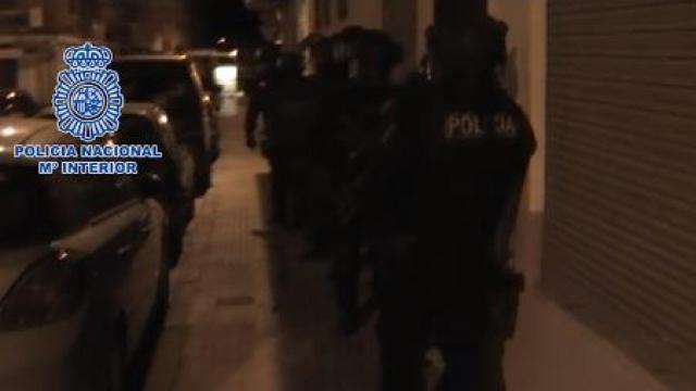 Momento de la operación policial