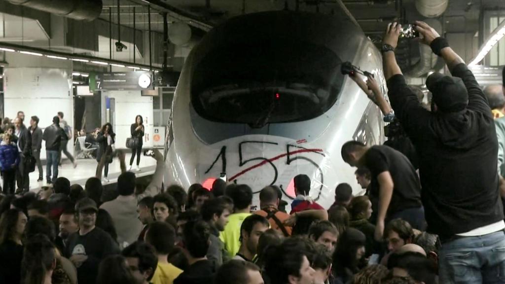 Cortes del AVE en Sants