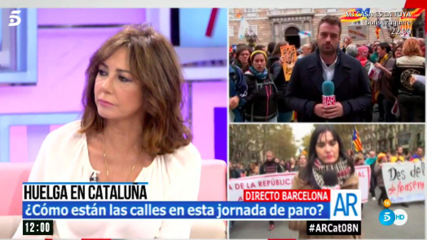 Gritos de Ana Rosa, mentirosa en pleno directo del programa