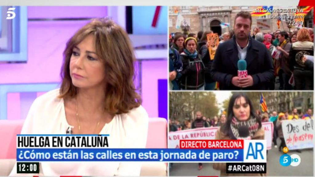 Gritos de Ana Rosa, mentirosa en pleno directo del programa