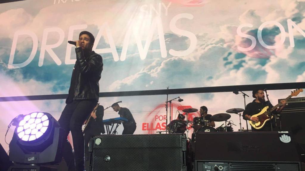 Un momento de la actuación de Maico en Por Ellas.