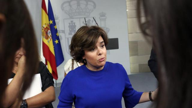 La vicepresidenta del Gobierno, Soraya Sáenz de Santamaría, en una imagen de archivo.