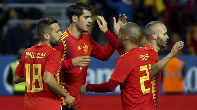 Jordi Alba, Morata, Silva e Iniesta, los cuatro goleadores en el España - Costa Rica.
