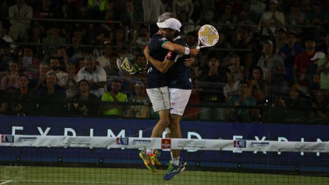 Miguel Lamperti y Juani Mieres en los cuartos en Buenos Aires.