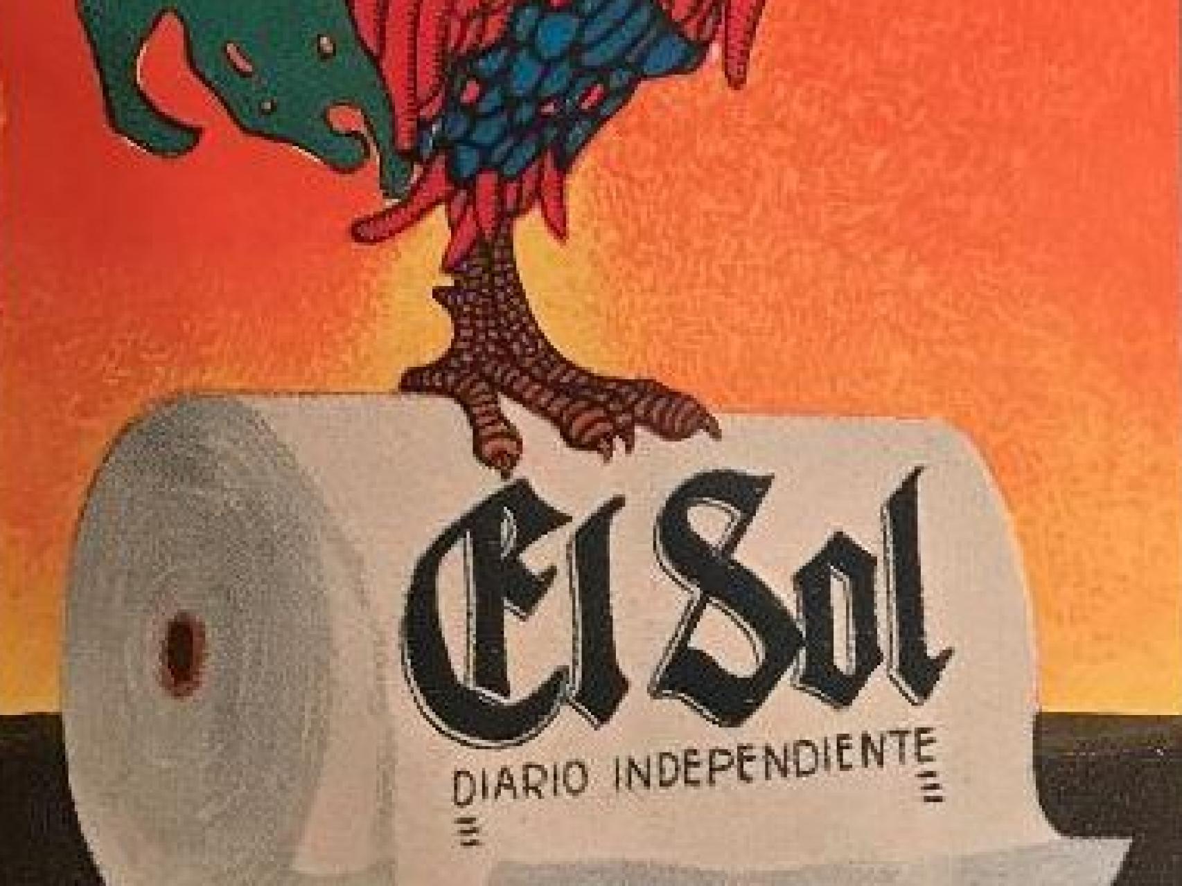 Fragmento del logotipo original del periódico.