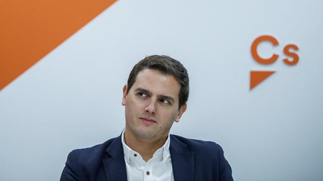 Albert Rivera, durante una reunión de la Ejecutiva Nacional de Ciudadanos.