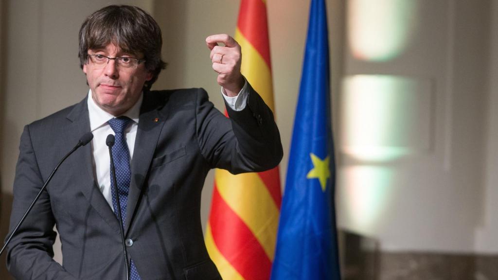 Puigdemont, en un acto en Bruselas.