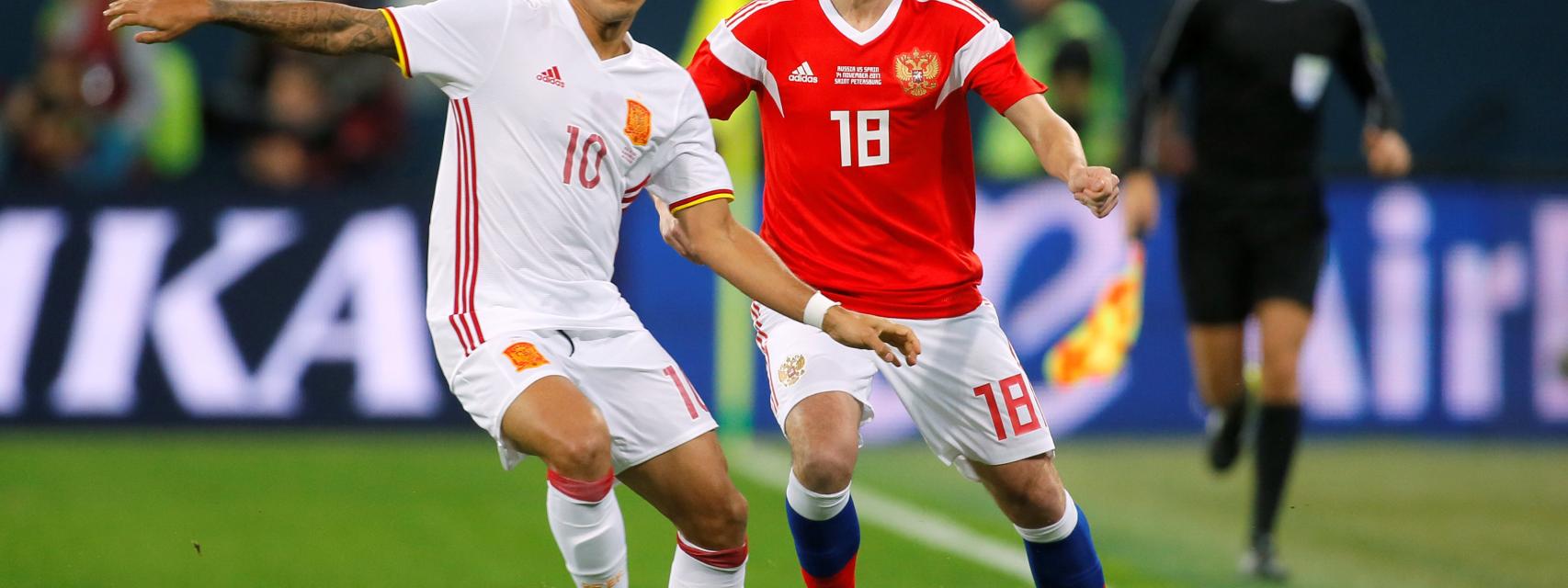 Thiago Alcántara en el Rusia - España.