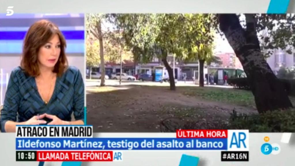 Un testigo se convierte en reportero de 'Ana Rosa' en Usera: ¡Es mi vecino!