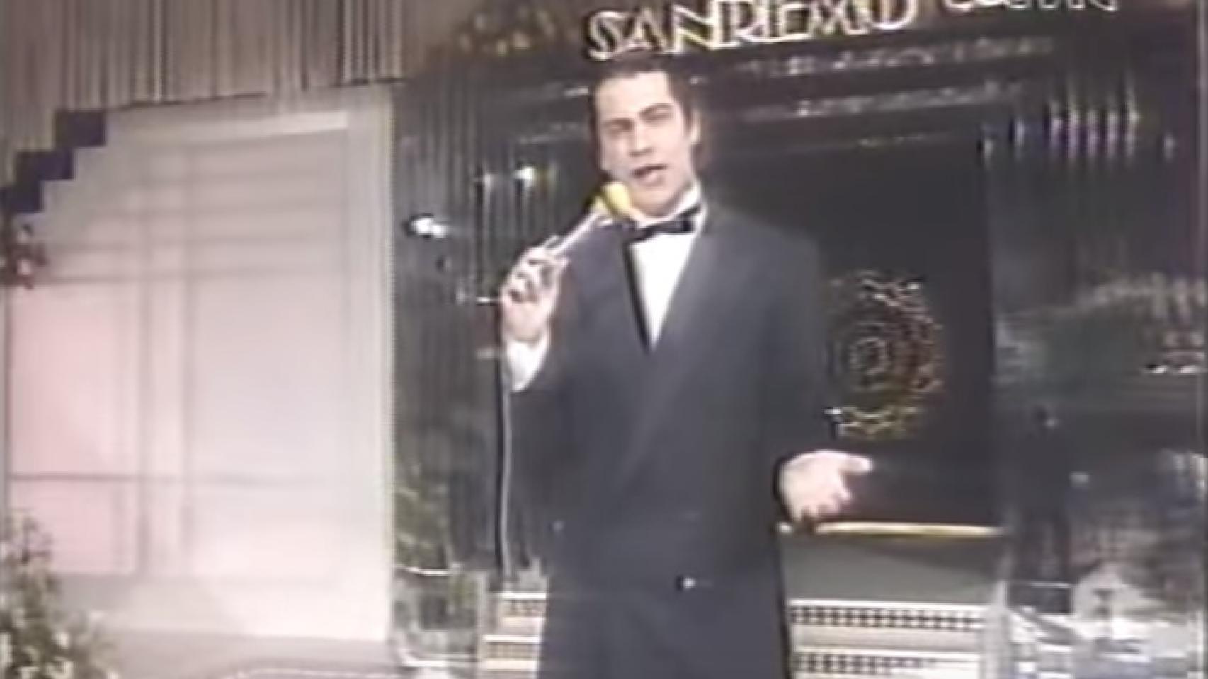 Bertín Osborne en el Festival de San Remo.