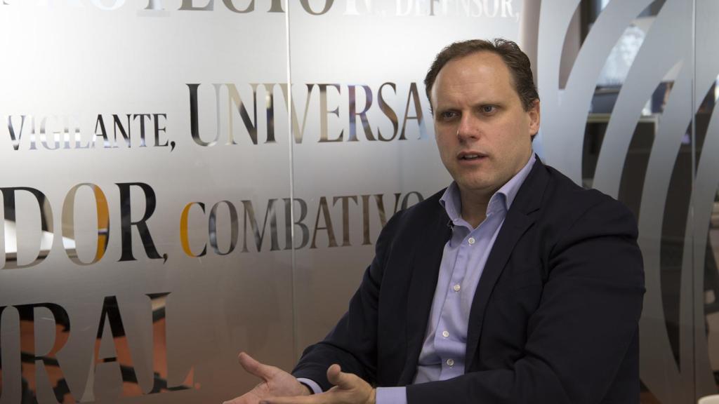 Daniel Lacalle en la redacción de EL ESPAÑOL en una foto de archivo.