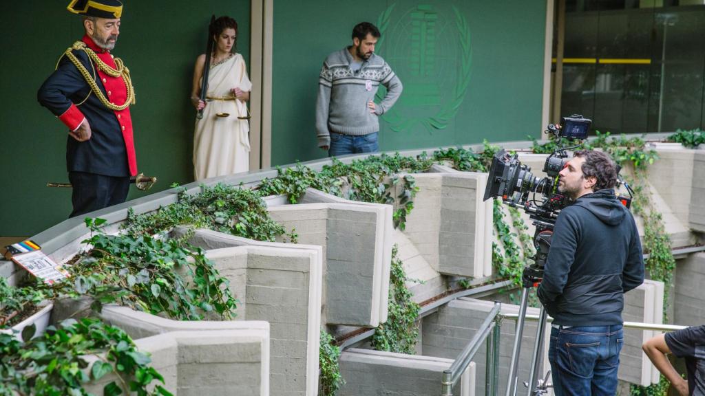 Rodaje de Tiempo después, de José Luis Cuerda.