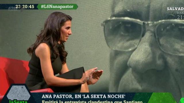 Ana Pastor presentando su programa en La Sexta Noche la semana pasada.