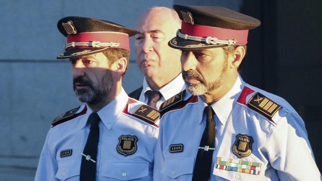 Ferrán López y Josep Lluis Trapero en la Audiencia Nacional.